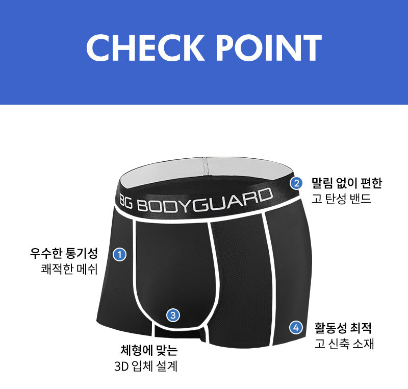 보디가드 남자 모달 스틸밴드 드로즈  4~5종 Body Guard Boxer Briefs 4~5 sets